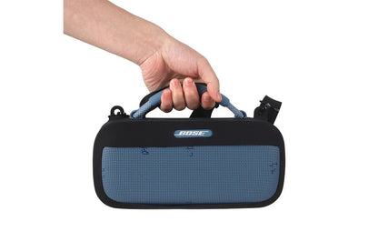 Silicone Protective Case with Shoulder Strap Compatible with Bose SoundLink Max Speaker - Black V1263-JX-6366-1