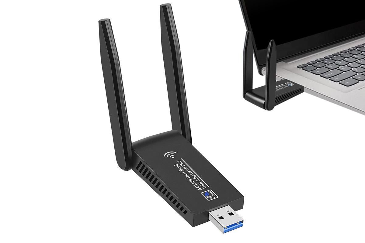 AC1300 USB 3.0 WiFi Wireless Adapter Dongle 5GHz Dual Band 11AC V1263-JX-6368