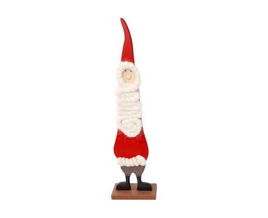 Snowman Ornament Festive Atmosphere Decorate Wood Tea Table Garden Doll Figurine for Home-L V1263-JX-637