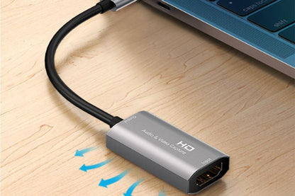 Video Capture Card USB3.0 HDMI to USB C Audio Capture Card for Gaming Live Streaming Video Recorder V1263-JX-6373