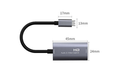 Video Capture Card USB3.0 HDMI to USB C Audio Capture Card for Gaming Live Streaming Video Recorder V1263-JX-6373
