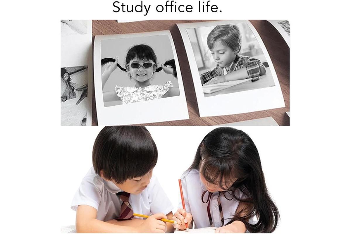 Thermal Mini Printer Mini Pocket Wireless Thermal Printer Bluetooth Photo Inkless Sticker Printer Compatible V1263-JX-6374-1