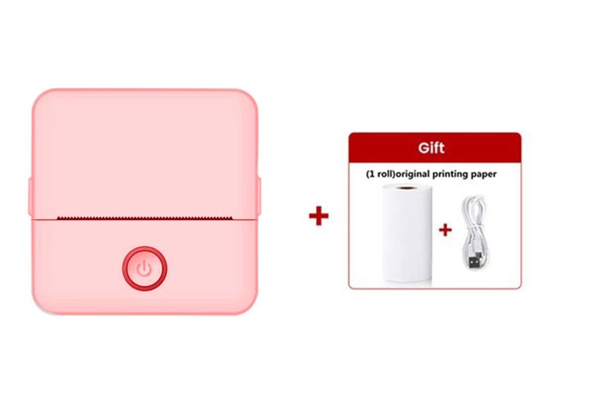Thermal Mini Printer Mini Pocket Wireless Thermal Printer Bluetooth Photo Inkless Sticker Printer Compatible V1263-JX-6374-2