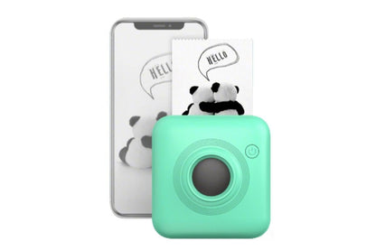 Mini Portable Label Printer Wireless Bluetooth Thermal Printer for Labels Boarding Pass Notes Photos - Green V1263-JX-6376