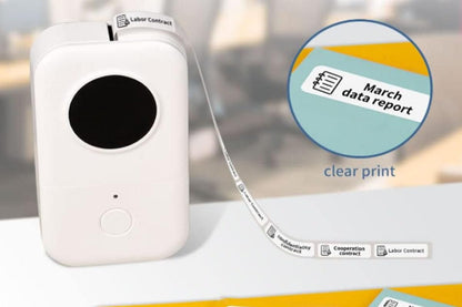 Portable Bluetooth Label Printer Mini Thermal Handheld Sticker Machine for Home & Office V1263-JX-6379