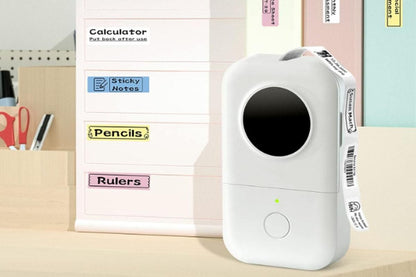 Portable Bluetooth Label Printer Mini Thermal Handheld Sticker Machine for Home & Office V1263-JX-6379