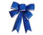 Fabric Xmas Bowknot-Blue V1263-JX-638