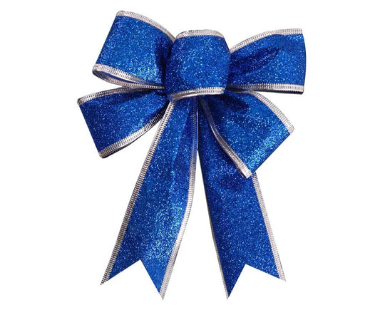 Fabric Xmas Bowknot-Blue V1263-JX-638