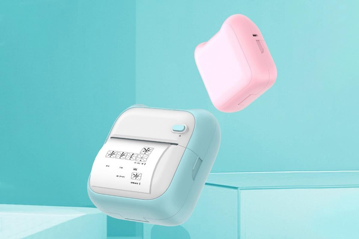 Mini Pocket Wireless Small Thermal Pocket Sticker Printer Bluetooth Inkless Printer Portable Mobile Phone V1263-JX-6382