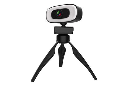 4K Webcam with Ring Light Built in Microphone and Tripod for Video Conferencing V1263-JX-6384