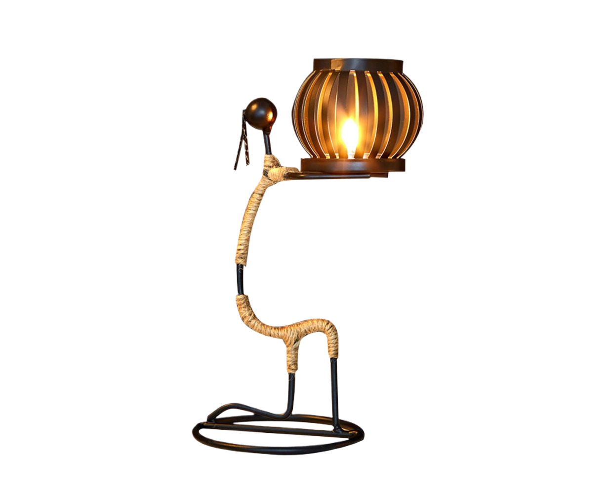 Nordic Candlestick Abstract Iron Men Candle Holder Home Bar Restaurant Decor- G V1263-JX-640