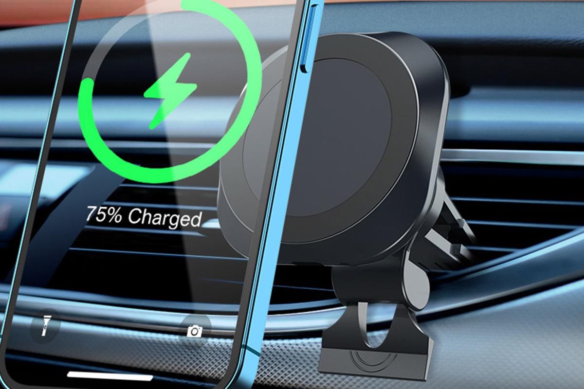 MagSafe Compatible 15W Wireless Car Charger Mount for iPhone V1263-JX-6400
