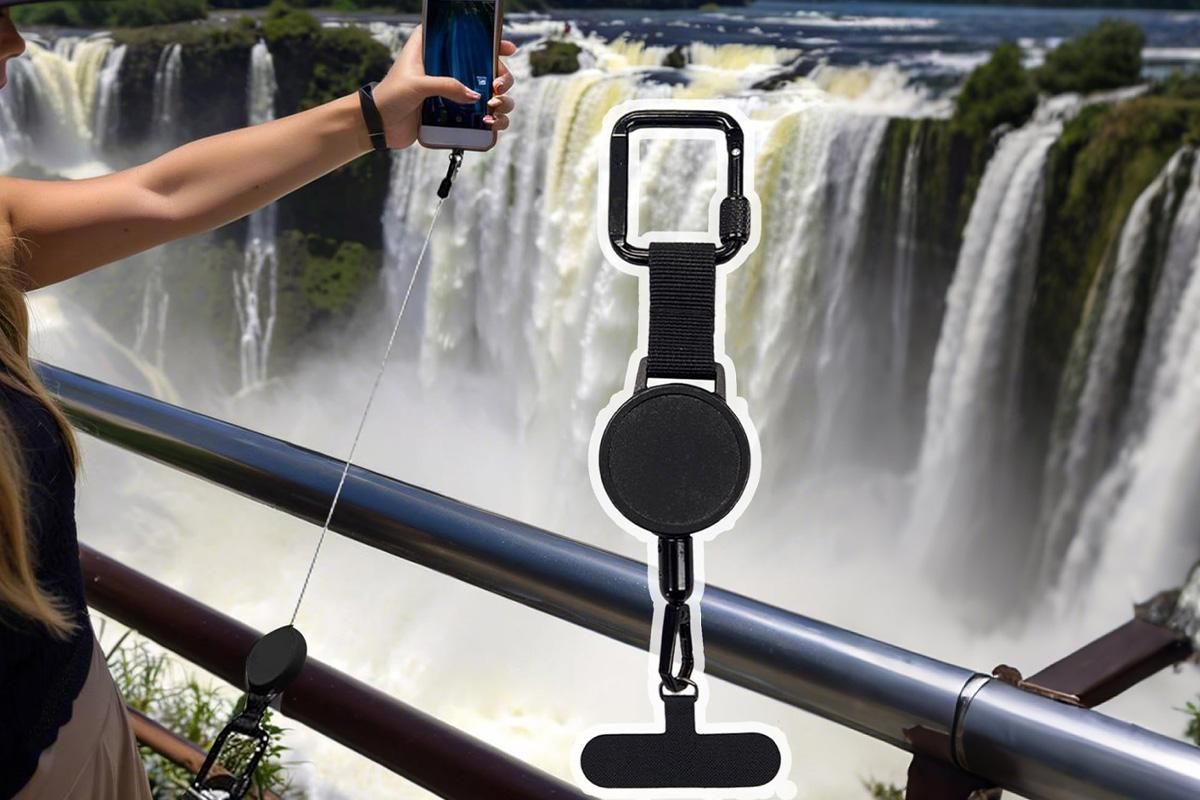 2PCS Retractable Anti-Theft Phone Tether Wrist Strap Holder V1263-JX-6401