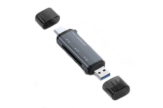 USB C SD Card Reader 5- in-1 Memory Card Reader for CF SD TF V1263-JX-6405