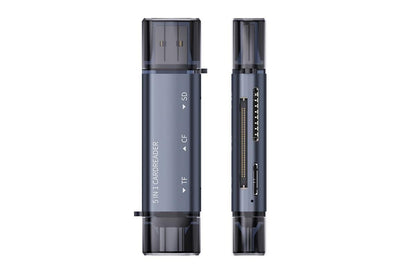 USB C SD Card Reader 5- in-1 Memory Card Reader for CF SD TF V1263-JX-6405