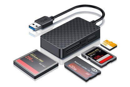 4 In 1 Multi Memory Card Reader USB 2.0 To CF SD TF MS Card Reader Adapter V1263-JX-6409
