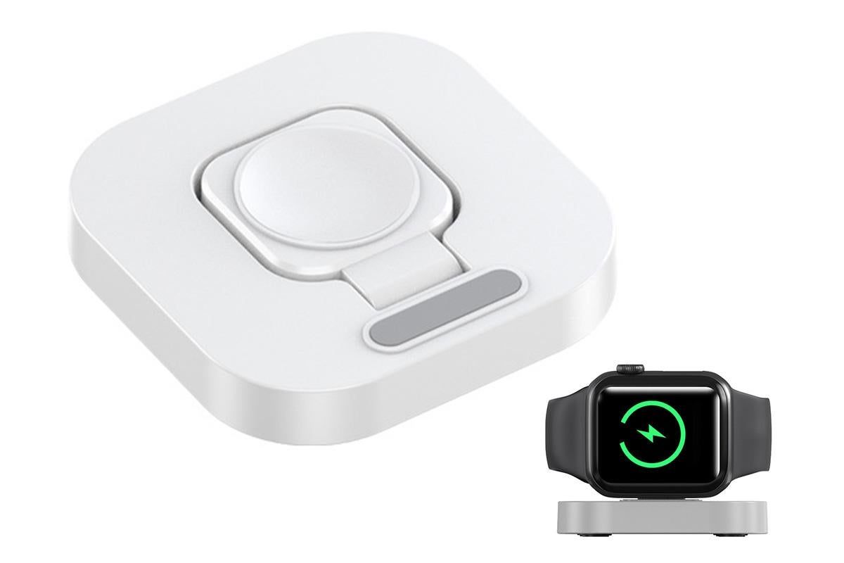 Portable Charging Dock for Apple Watch Wireless Watch Charger Stand Compatible with Apple Watch -White V1263-JX-6415-1