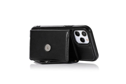 PU Leather Crossbody Phone Case Cover Wallet Card Holder for iPhone 13 Series -Black /iPhone13 Pro Max V1263-JX-6417-3