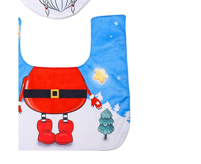Christmas Toilet Mat Pad Kit-B V1263-JX-642