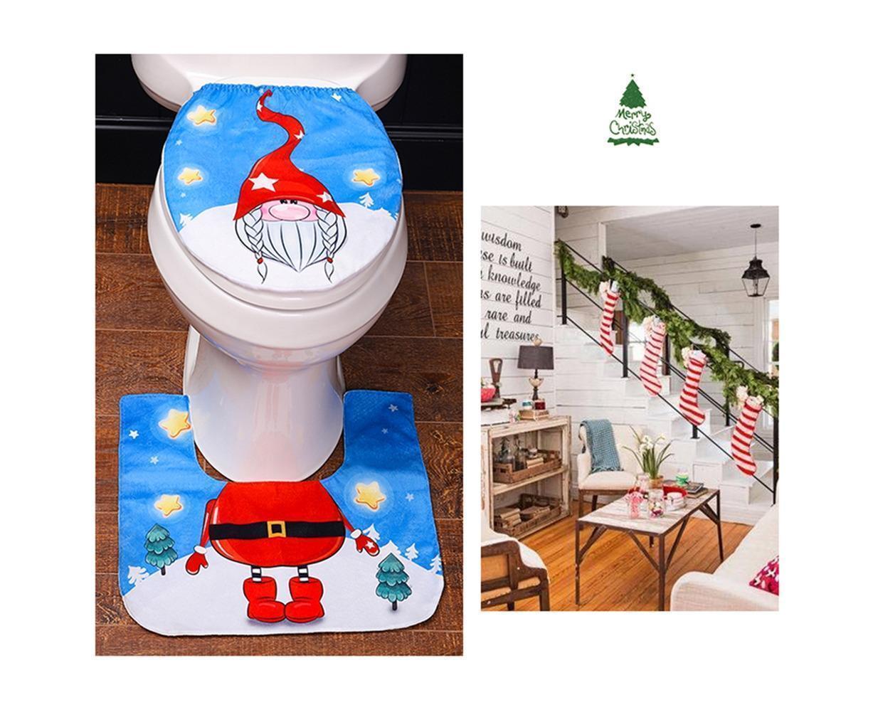 Christmas Toilet Mat Pad Kit-B V1263-JX-642