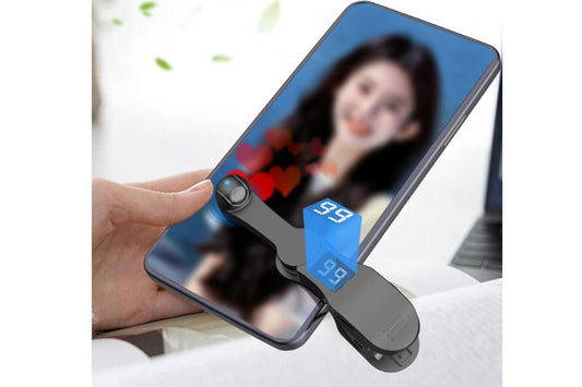 Smart Digital USB Clip on Auto Clicker for Mobile Phone Screen Live Likes - Black V1263-JX-6420-1