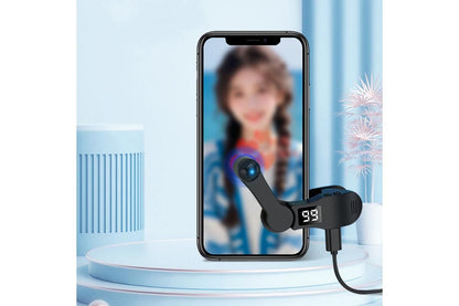 Smart Digital USB Clip on Auto Clicker for Mobile Phone Screen Live Likes - Black V1263-JX-6420-1