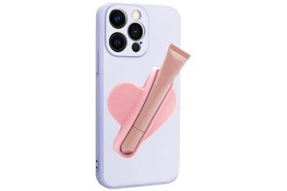 Holder for Rhode Skin Lip Lipstick Holder for Phone Case Peel and Stick Silicone Cover -Rose & Pink V1263-JX-6422-2