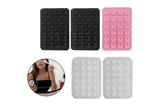 5Pcs Silicone Suction Phone Case Mounts Hands-Free Phone Accessories Hands-Free Strong Grip Holder for V1263-JX-6424