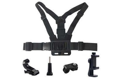Mobile Phone Chest Mount Harness Strap Holder with Rotating Phone Clip V1263-JX-6425