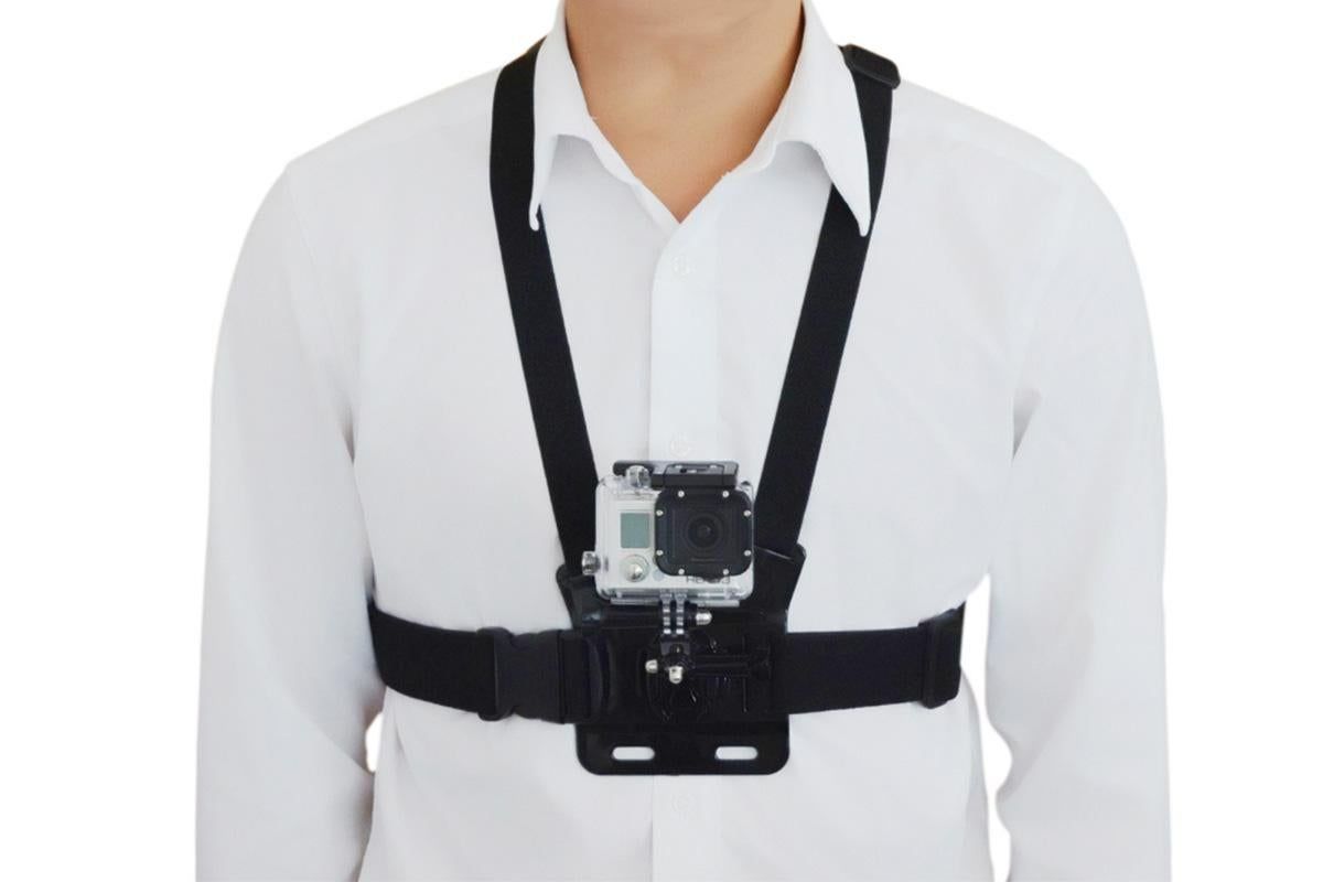 Mobile Phone Chest Mount Harness Strap Holder with Rotating Phone Clip V1263-JX-6425