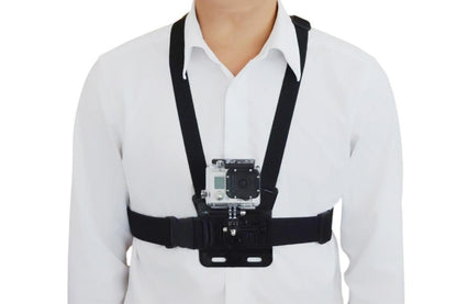 Mobile Phone Chest Mount Harness Strap Holder with Rotating Phone Clip V1263-JX-6425