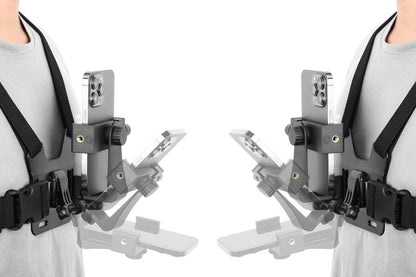 Mobile Phone Chest Mount Harness Strap Holder with Rotating Phone Clip V1263-JX-6425