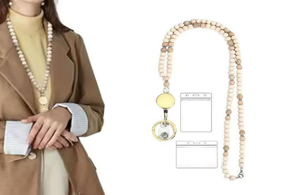 ID Card Lanyard Strap With ID Badge Holders Retractable Lanyard Clip For Key V1263-JX-6426
