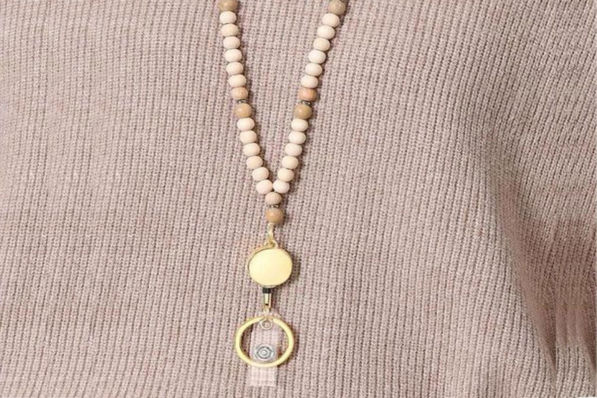 ID Card Lanyard Strap With ID Badge Holders Retractable Lanyard Clip For Key V1263-JX-6426