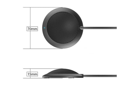 Conference USB Microphone Computer Desktop Mic with LED Indicator Plug and Play V1263-JX-6427