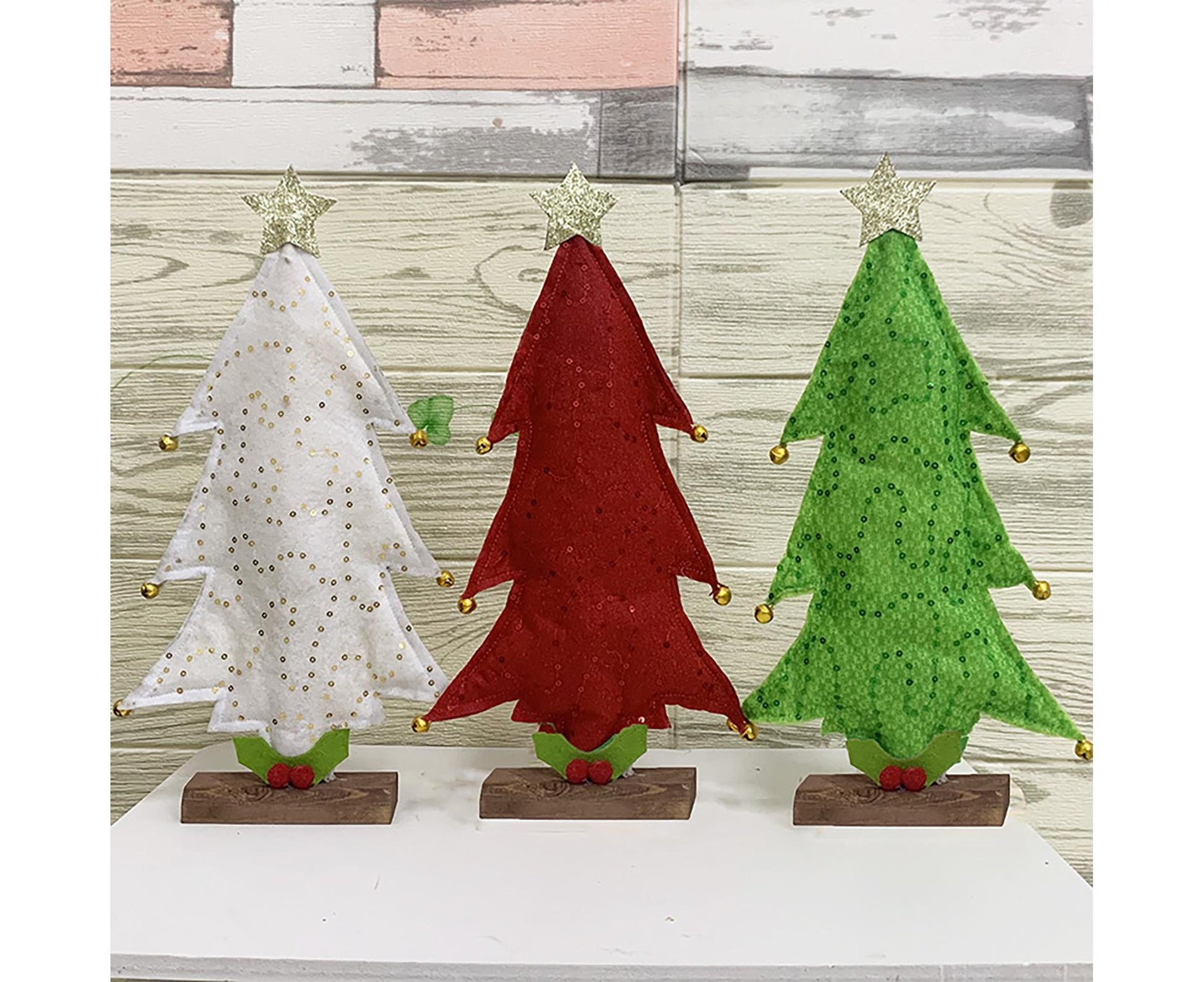 Luminous Mini Christmas Tree Desktop Display Mold Night Light Party Decor Gift-Green V1263-JX-643
