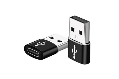 2Pack USB 3.0 to Type C 3.1 Adapter Notebook Charger USB Male to USB C Female Phone Charging Converter V1263-JX-6433-1