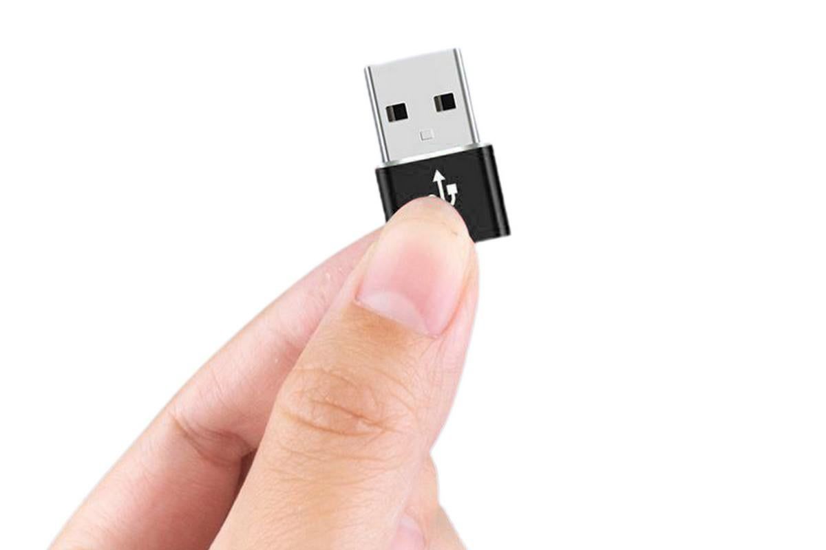 2Pack USB 3.0 to Type C 3.1 Adapter Notebook Charger USB Male to USB C Female Phone Charging Converter V1263-JX-6433-1