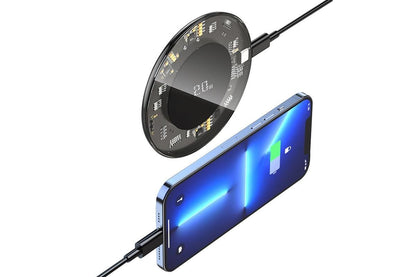 Universal 20W Qi Wireless Charger Fast Charging Pad Mobile Phone for Android Apple AirPod Pro V1263-JX-6435