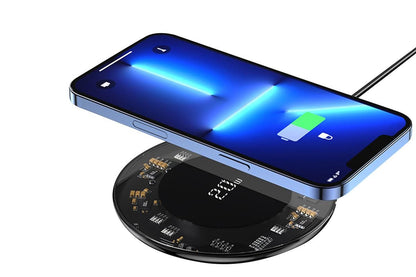 Universal 20W Qi Wireless Charger Fast Charging Pad Mobile Phone for Android Apple AirPod Pro V1263-JX-6435