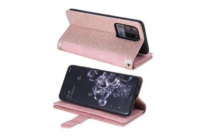 for iPhone 15 Series Case Leather Wallet Flip Cover -Pink /iPhone 15 Pro V1263-JX-6440-1