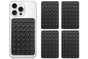 5 Pack Double Sided Silicone Phone Suction Pad 80 Stickers Grip for Car Desk Holder - Black V1263-JX-6442-1