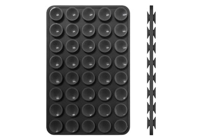 5 Pack Double Sided Silicone Phone Suction Pad 80 Stickers Grip for Car Desk Holder - Black V1263-JX-6442-1