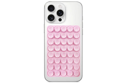 5 Pack Double Sided Silicone Phone Suction Pad 80 Stickers Grip for Car Desk Holder - Pink V1263-JX-6442-2