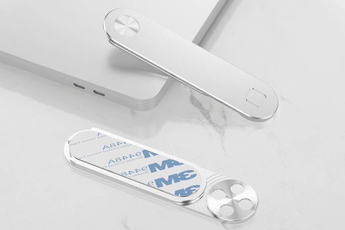 Portable PC Laptop Phone Holder Screens Expansion Mobile Side Mount Holder -Silver V1263-JX-6444-1