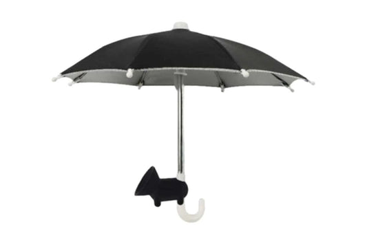Phone Umbrella with Suction Cup Stand Universal Adjustable Piggy Anti-Glare Sun Shade -Black V1263-JX-6445-2