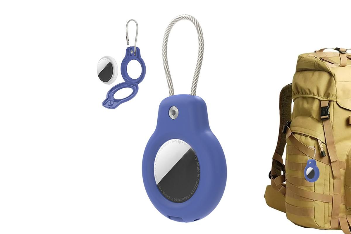 Durable Protective Case Shockproof Holder Case Accessories for Airtag -Blue V1263-JX-6447-1
