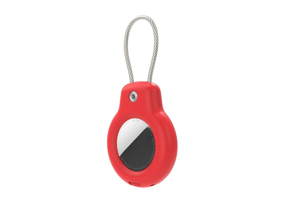 Durable Protective Case Shockproof Holder Case Accessories for Airtag -Red V1263-JX-6447-3
