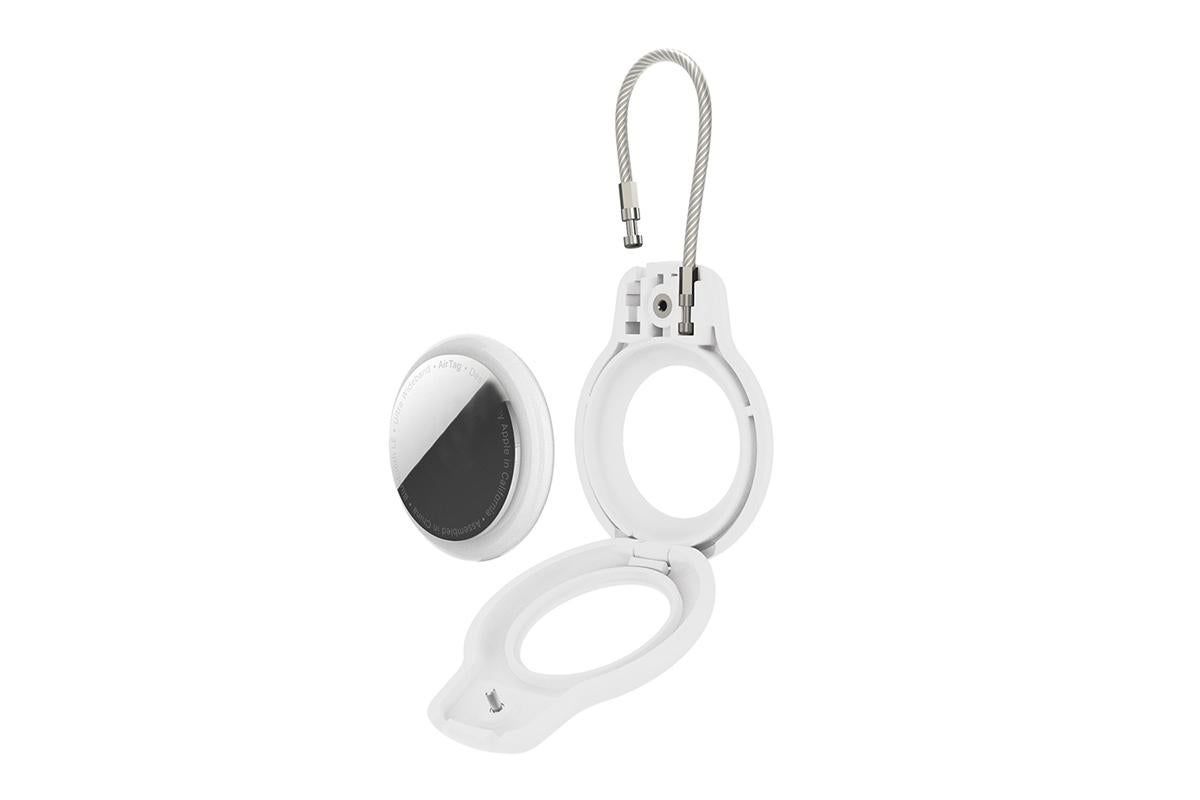 Durable Protective Case Shockproof Holder Case Accessories for Airtag -White V1263-JX-6447-4