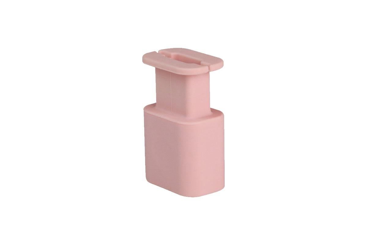 Silicone Charger Protector with Cord Wrap for Apple Phone 18W/20W Charger -Black & Pink V1263-JX-6448-1